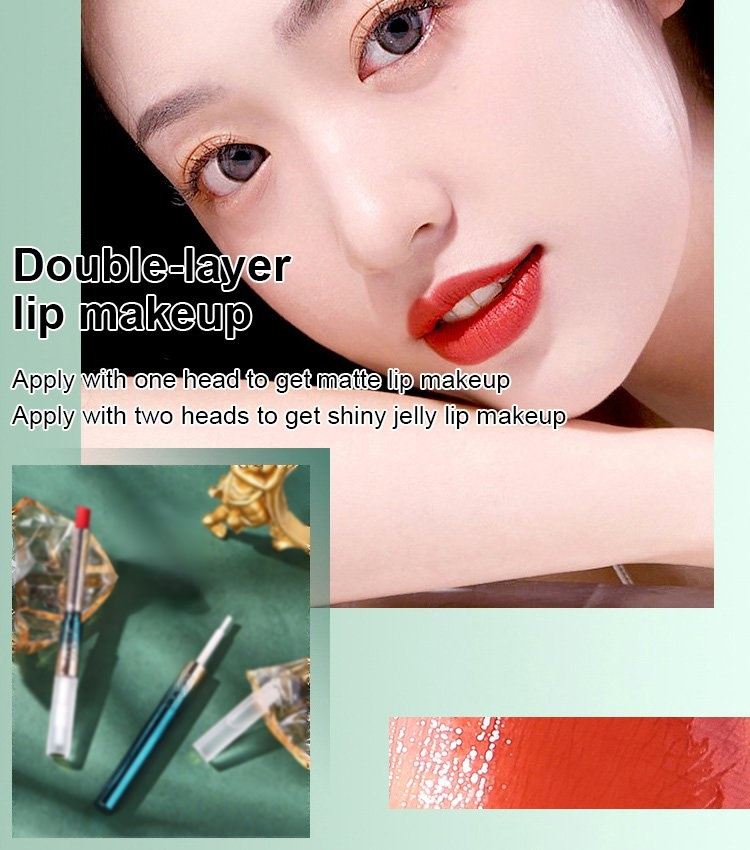 Double-head raincoat lipstick