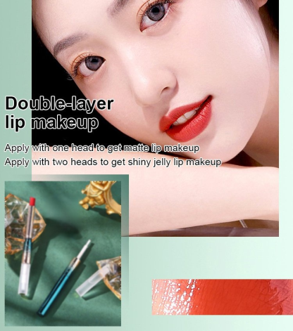 Double-head raincoat lipstick