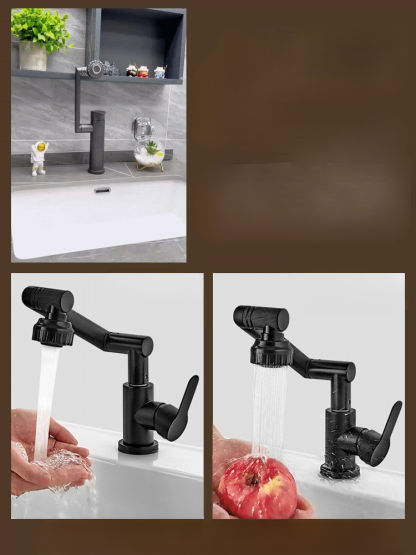 1080° mechanical arm rotating faucet