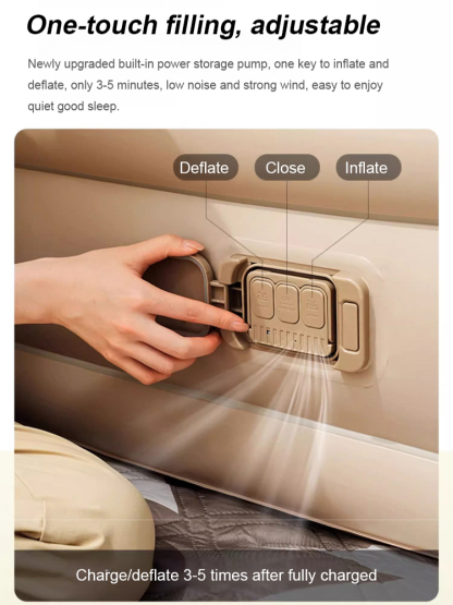 One button start fully automatic inflatable mattress outdoor camping portable