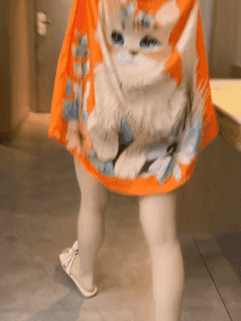 Thin Mid-Length French Shirt Pajama Dress
