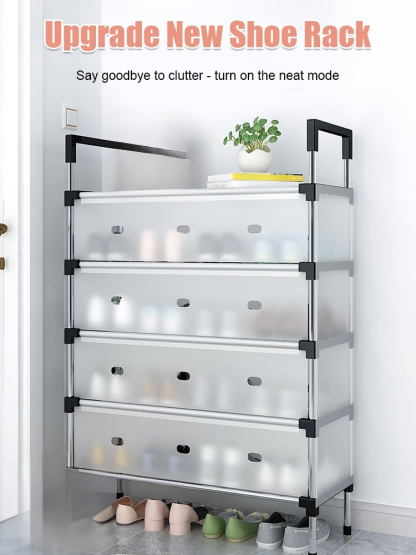 Space Saving Multi-Layer Dustproof Shoe Rack