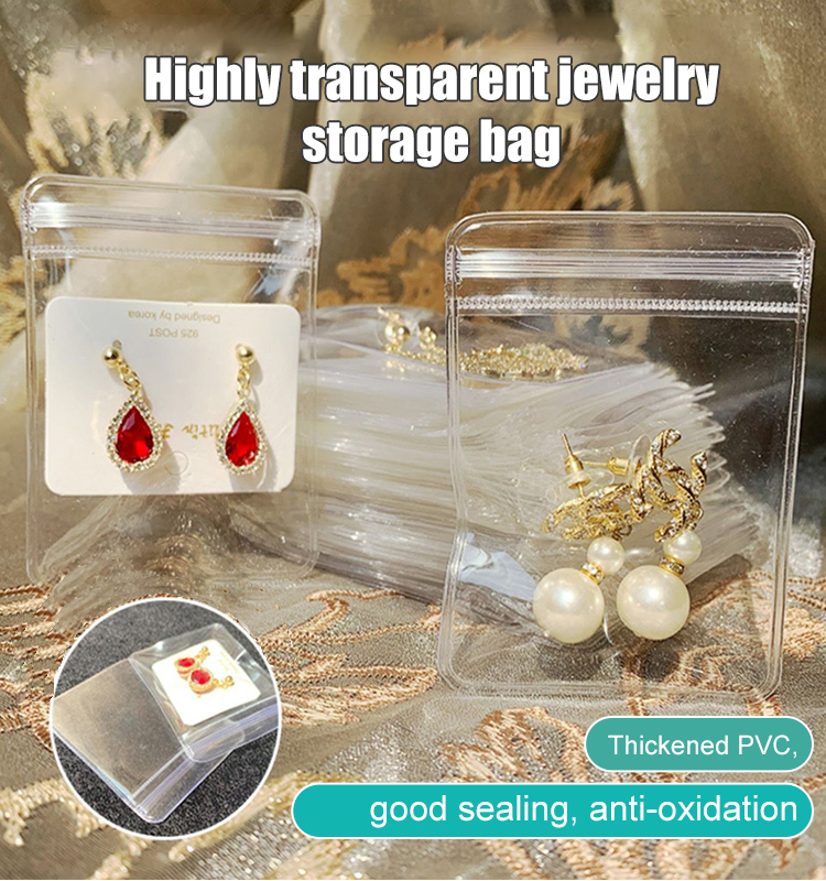 Highly transparent jewelry storage bag