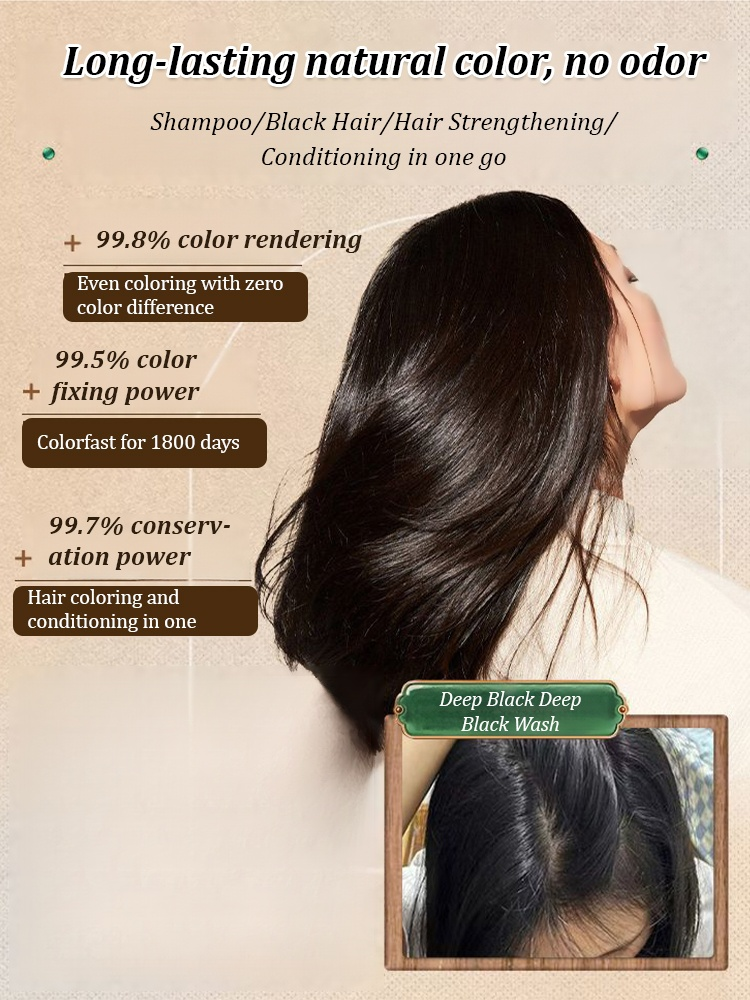 【Look Ten Years Younger】Herbal Foam Hair Dye