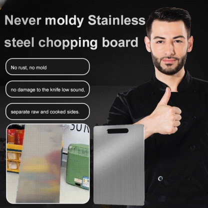 【Never Mold】Stainless Steel Cutting Board