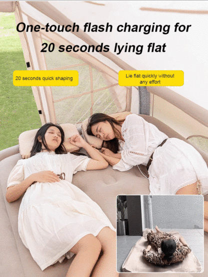 One button start fully automatic inflatable mattress outdoor camping portable