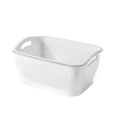 Light luxury household enlarged thickened double layer draining basket