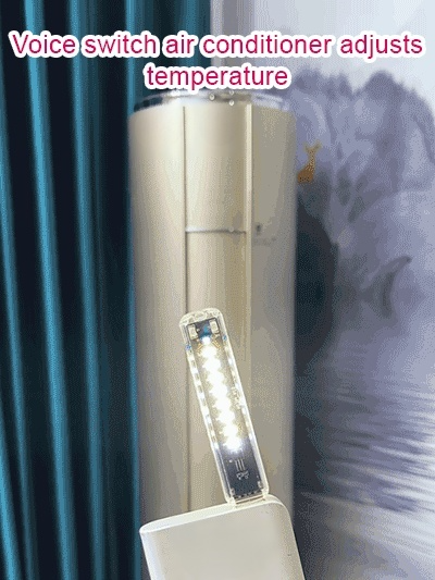 Intelligent voice air conditioning with night light