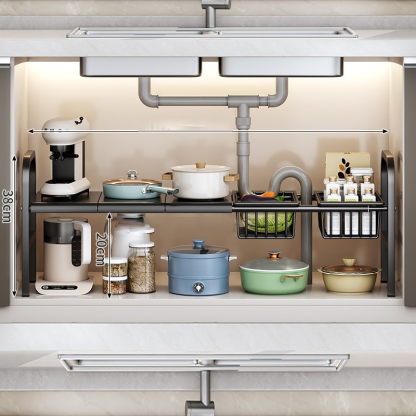 Retractable Under Sink Shelf--N*7