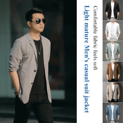 Men's lightweight casual suit jacket
