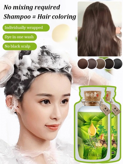【Look Ten Years Younger】Herbal Foam Hair Dye