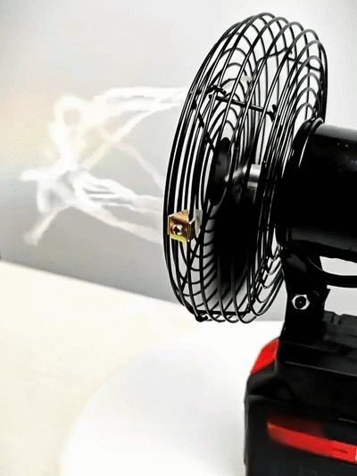 [Extra Long Life] Wiring-free Li-ion Battery Fan