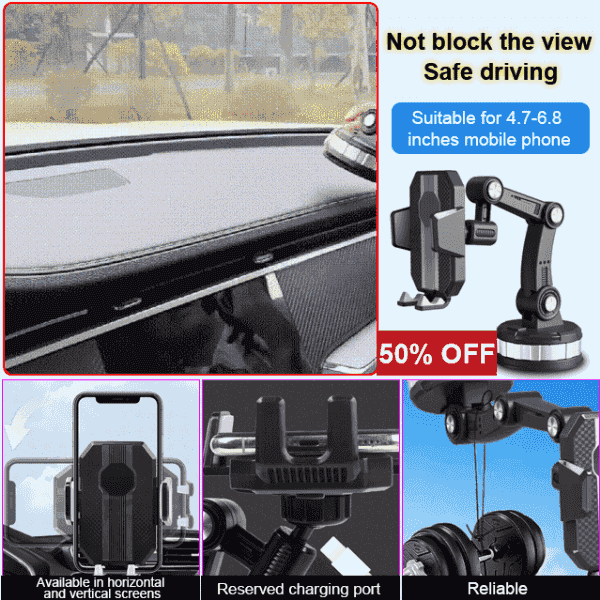 Suction-cup type car phone holder