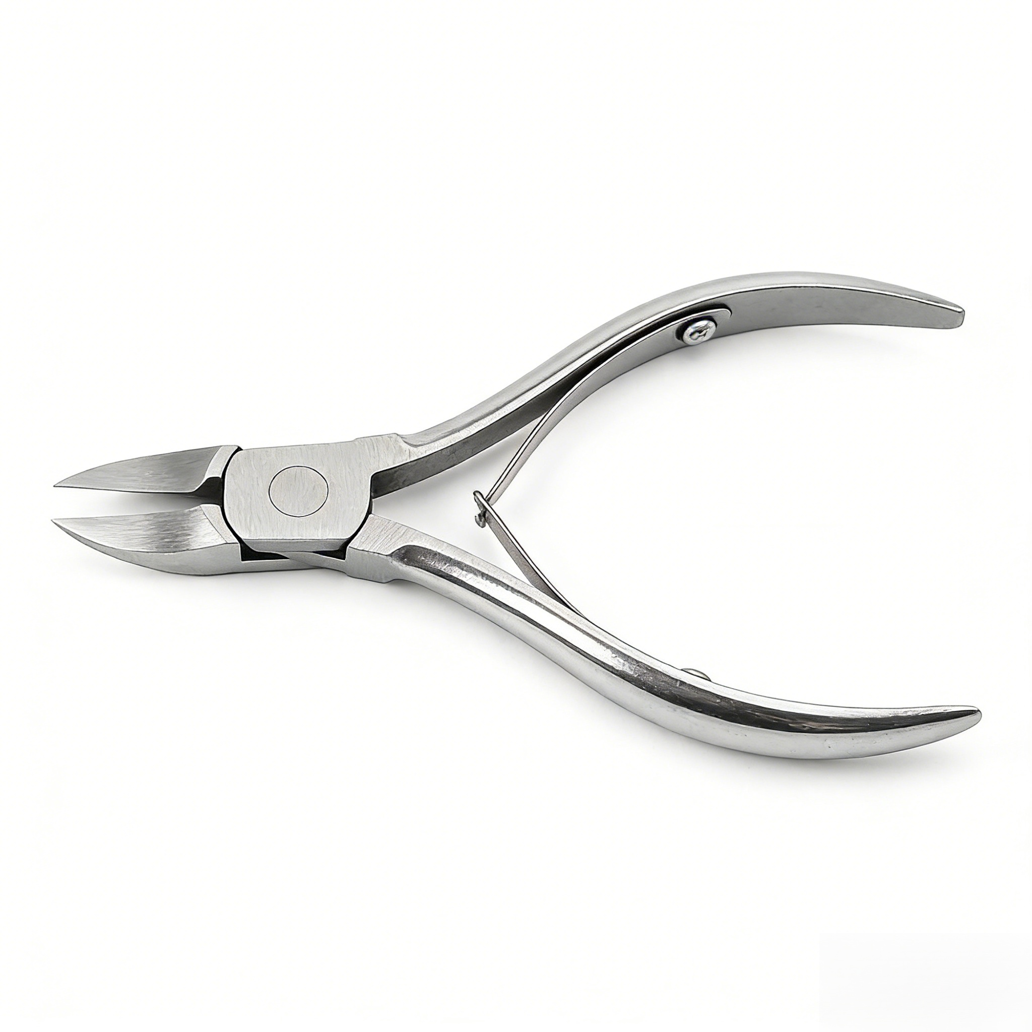 Heavy duty garden clippers cutting thick branch