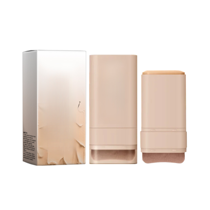 Dual-ended foundation stick with brush