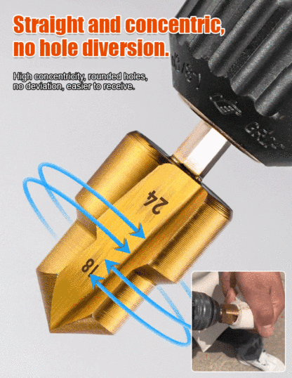 One second hole opening] German PPR step drill bit