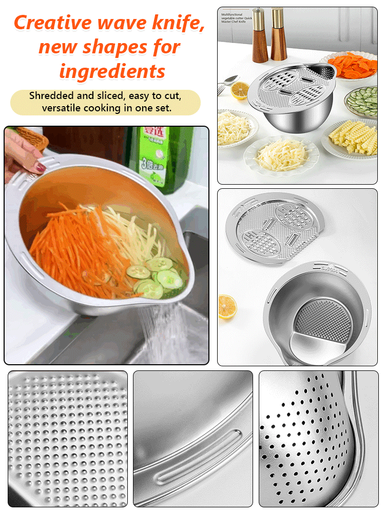 Multifunctional Stainless Steel Vegetable Cutter