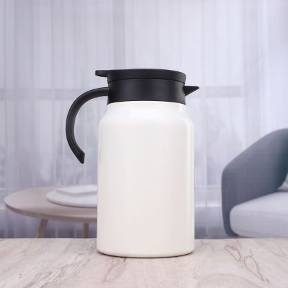 Thermal insulated stainless steel pot steeps tea aroma.