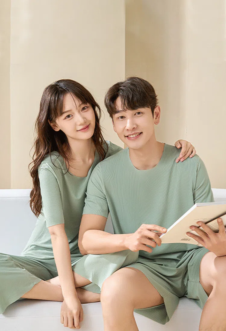 Couple's Cool Feeling Ice Silk Pajamas