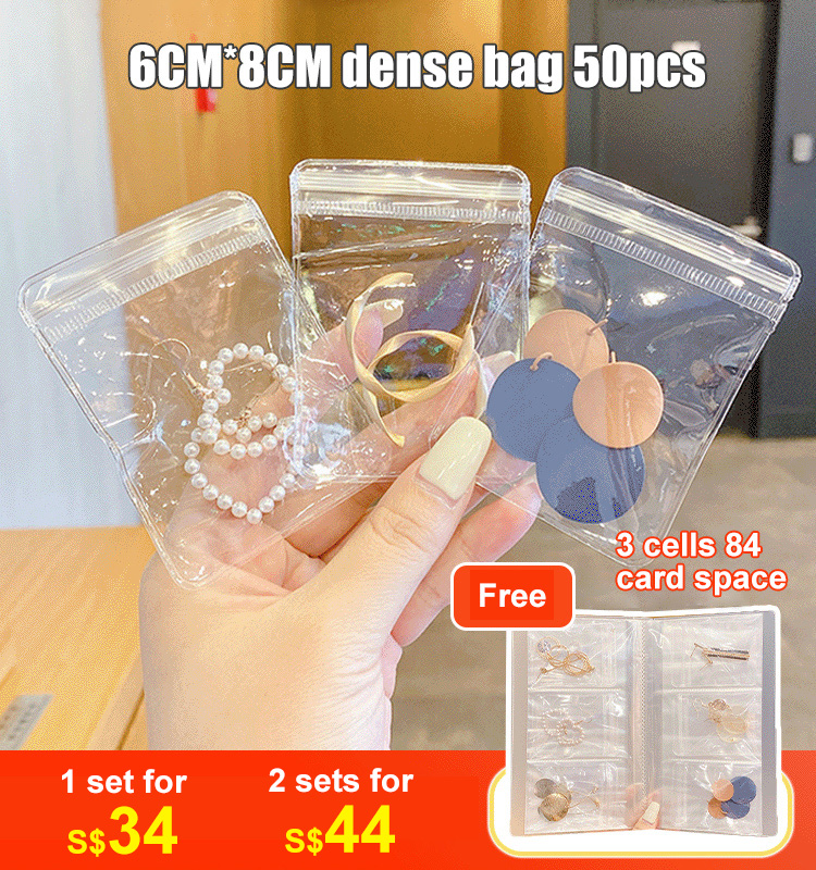Highly transparent jewelry storage bag