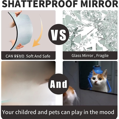 High definition acrylic mirror wall sticker soft lens