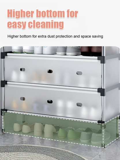 Space Saving Multi-Layer Dustproof Shoe Rack