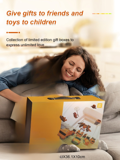 Variable magnetic engineering car assembled toys