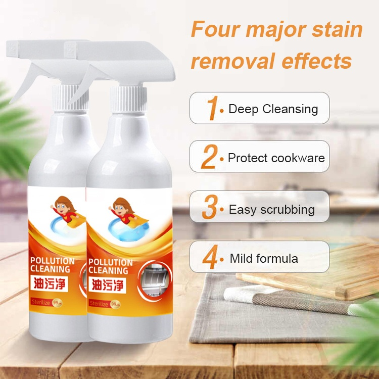 "The dirtier, the better" multifunctional kitchen grease cleaner.