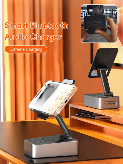 Smart Bluetooth audio charging treasure 3-in-1 stand