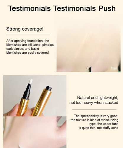 Brush-on concealer pen