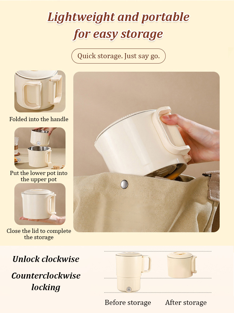 304 Stainless Steel Folding Kettle