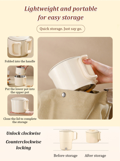 304 Stainless Steel Folding Kettle