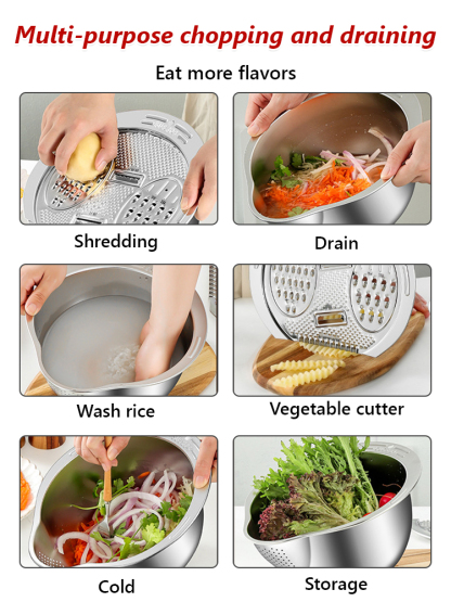 Multifunctional Stainless Steel Vegetable Cutter