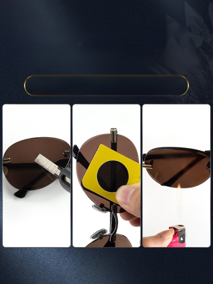 Crystal Stone Frameless Protective Sunglasses