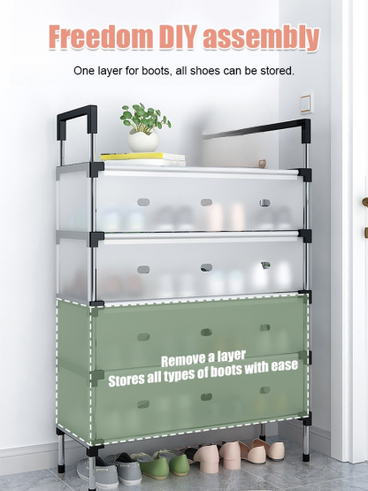 Space Saving Multi-Layer Dustproof Shoe Rack