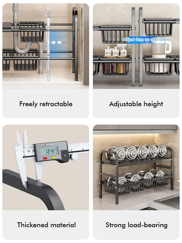 Retractable Under Sink Shelf--N*7