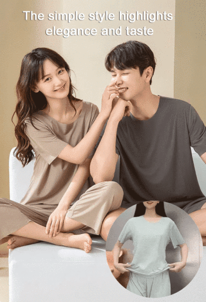 Couple's Cool Feeling Ice Silk Pajamas