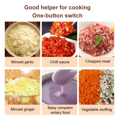 Wireless mini electric food processor