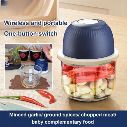 Wireless mini electric food processor