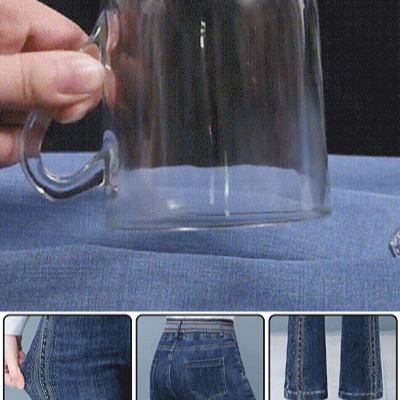 กางเกงขาม้าเอวสูง ใส่ดูผอมและสูงขึ้น มีความยืดหยุ่น ไซส์ใหญ่