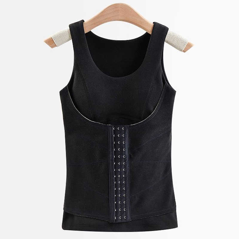【อบอุ่น+กระชับสัดส่วน】เสื้อกล้ามผ้า Dralon แบบมีบราในตัว