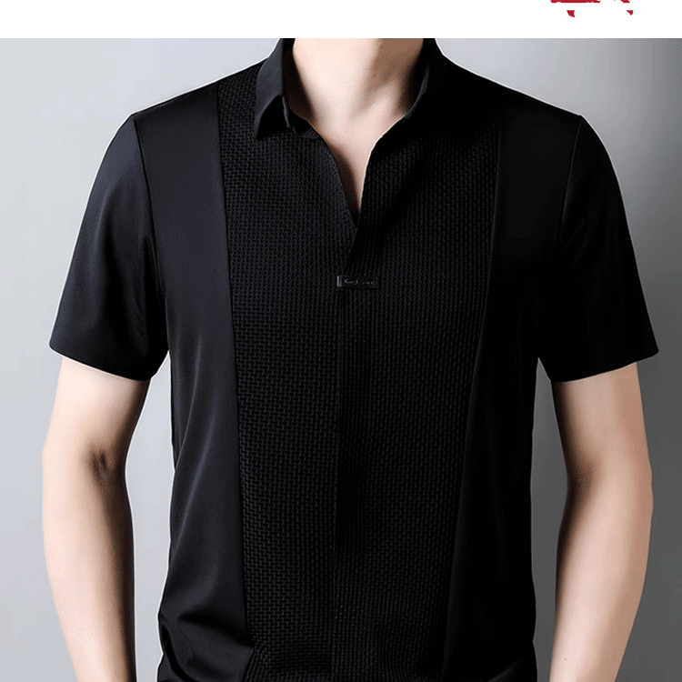 เสื้อเชิ้ตแขนสั้นแฟชั่นที่แมทช์ง่ายสำหรับนักธุรกิจ