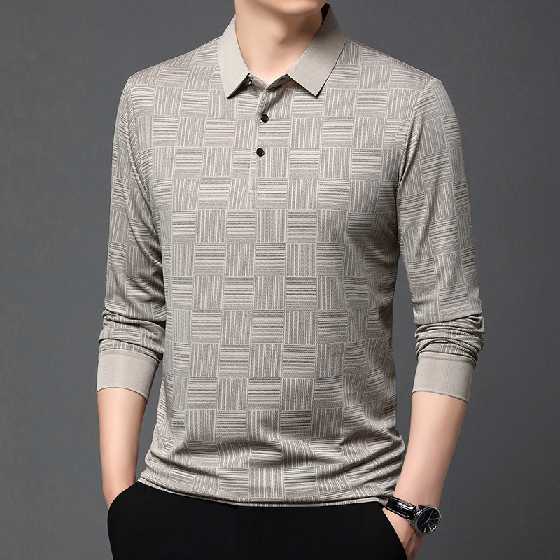 เสื้อโปโลลำลองแฟชั่นผู้ชายรุ่นใหม่