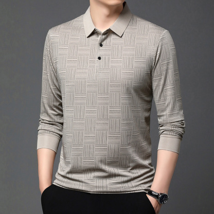เสื้อโปโลลำลองแฟชั่นผู้ชายรุ่นใหม่