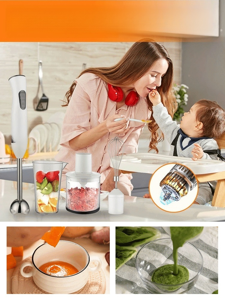 เครื่องทําอาหารไฟฟ้าในครัวเรือนมัลติฟังก์ชั่น 4-in-1