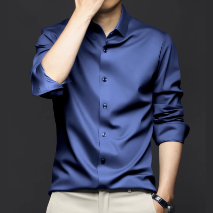 เสื้อเชิ้ตสบายผิวระบายอากาศได้ของผู้ชาย