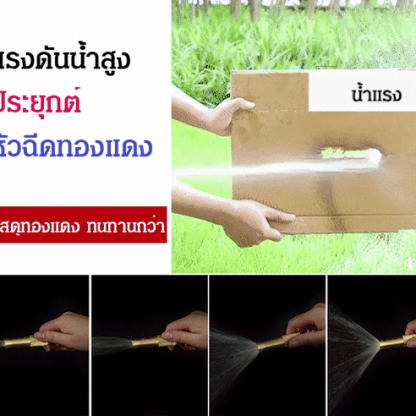 ปืนฉีดน้ำล้างรถแบบฉีดตรงทำจากทองแดงล้วน