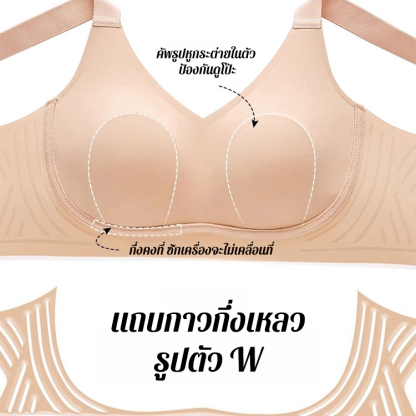 บราไร้รอยต่อ ป้องกันหน้าอกหย่อนคล้อย ให้อกใหญ่ดูเล็กลง