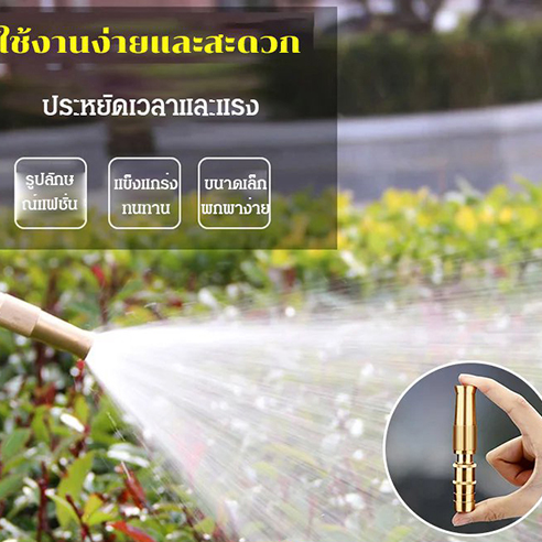 ปืนฉีดน้ำล้างรถแบบฉีดตรงทำจากทองแดงล้วน