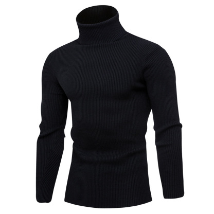 เสื้อสเวตเตอร์ลำลองลายทางแนวตั้งของผู้ชาย